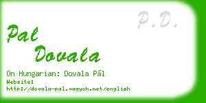 pal dovala business card