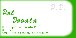 pal dovala business card